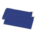 Universal UNV69020 Zippered Wallets/Cases, 11 x 6, Blue, 2 per pack