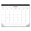 Universal UNV71002 Desk Pad Calendar, 22 x 17, White Sheets, Black Binding, Clear Corners, 12-Month (Jan to Dec): 2025, Price/EA
