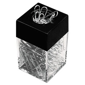 Universal UNV72211 Paper Clips W/magnetic Dispenser, Wire, 1 3/8", Silver, 12/100 Carton Boxes
