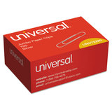 UNIVERSAL OFFICE PRODUCTS UNV72220BX Smooth Paper Clips, Wire, Jumbo, Silver, 100/box