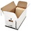 Universal UNV75120 Economy Storage Box, Tie Close, Letter, Fiberboard, White, 12/ct, Price/CT