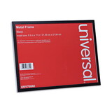 Universal UNV76840 Metal Photo Frame, Aluminum, 8 1/2 x 11, Black