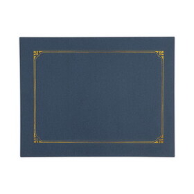 Universal UNV76897 Certificate/Document Cover, 8.5 x 11; 8 x 10; A4, Navy, 6/Pack