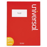 Universal UNV80004 Laser Printer Permanent Labels, 2 X 4, White, 2500/box