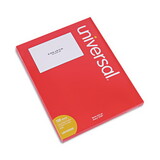 Universal UNV80206 White Labels, Inkjet/Laser Printers, 5.5 x 8.5, White, 2/Sheet, 100 Sheets/Pack