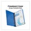 Universal UNV80573 Pressboard Report Cover, Prong Clip, Letter, 3" Capacity, Dark Blue, Price/EA