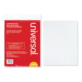 Universal UNV84620 Clear Laminating Pouches, 3 Mil, 9 X 11 1/2, 25/pack