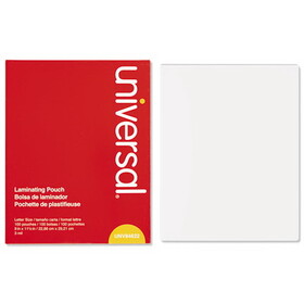 Universal UNV84622 Clear Laminating Pouches, 3 Mil, 9 X 11 1/2, 100/box