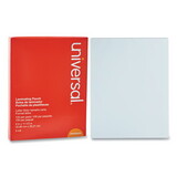 Universal UNV84624 Clear Laminating Pouches, 5 mil, Letter, 9 x 11 1/2, 100/Pack