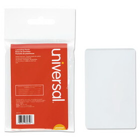 Universal UNV84650 Laminating Pouches, 5 mil, 2.13" x 3.38", Gloss Clear, 25/Pack