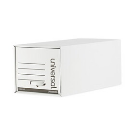 Universal UNV85300 Heavy-Duty Storage Drawers, Letter Files, 14" x 25.5" x 11.5", White, 6/Carton