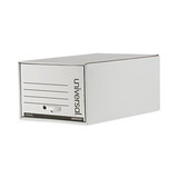 Universal UNV85301 Heavy-Duty Storage Box Drawer, Legal, 17 1/4 X 25 1/2 X 11, White, 6/carton