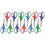 Universal UNV92023 Kids' Scissors, Rounded Tip, 5" Long, 1.75" Cut Length, Straight Assorted Color Handles, 12/Pack, Price/PK