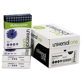Universal UNV95200 Deluxe Multipurpose Paper, 98 Bright, 20 lb Bond Weight, 8.5 x 11, Bright White, 500 Sheets/Ream, 10 Reams/Carton