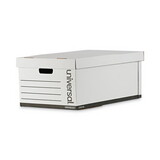 Universal UNV95221 Lift-Off Lid File Storage Box, Legal, Fiberboard, White, 12/carton