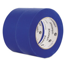 Universal UNVPT14049 Premium Blue Masking Tape W/bloc-It Technology, 48mm X 54.8m, Blue, 2/pack