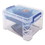 Rubbermaid RMCC410001 Clever Store Basic Latch-Lid Container, 17 3/4w x 29d x 6 1/8h, 41qt, Clear, Price/EA