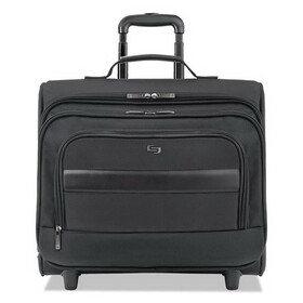 UNITED STATES LUGGAGE USLB644 Classic Rolling Overnighter Case, 15.6", 16 7/50" X 6 69/100" X 13 39/50", Black