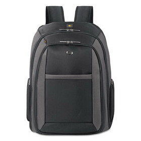 SOLO USLCLA7034 Pro Checkfast Backpack, 16", 13 3/4" X 6 1/2" X 17 3/4", Black