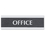 U. S. STAMP & SIGN USS4762 Century Series Office Sign, Office, 9 X 3, Black/silver, Price/EA