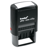 Trodat USSE4754 Printy Economy 5-in-1 Date Stamp, Self-Inking, 1.63