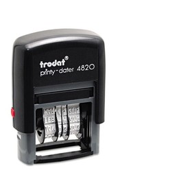 Trodat USSE4820 Printy Economy Date Stamp, Self-Inking, 1.63" x 0.38", Black