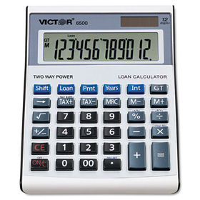 Victor VCT6500 6500 Executive Desktop Loan Calculator, 12-Digit Lcd