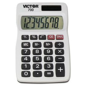 VICTOR TECHNOLOGIES VCT700 700 Pocket Calculator, 8-Digit Lcd