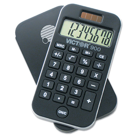Victor VCT900 900 Antimicrobial Pocket Calculator, 8-Digit Lcd