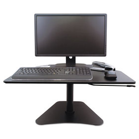 Victor VCTDC200 High Rise Collection Adjustable Stand-Up Desk Converter, 28 X 23 X 16 3/4, Black