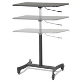Victor VCTDC500 DC500 High Rise Collection Mobile Adjustable Standing Desk, 30.75