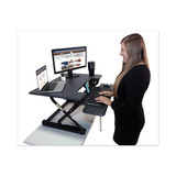 Victor VCTDCX710G High Rise Height Adjustable Standing Desk with Keyboard Tray, 31