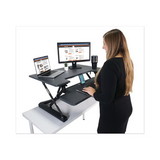 Victor VCTDCX760G High Rise Height Adjustable Standing Desk with Keyboard Tray, 36