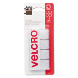 VELCRO USA, INC. VEK90073 Sticky-Back Hook And Loop Square Fasteners On Strips, 7/8