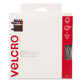 VELCRO USA, INC. VEK90082 Sticky-Back Hook And Loop Fastener Tape With Dispenser, 3/4 X 15 Ft. Roll, White