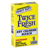 Twice as Fresh VEN2979646 Heavy Duty Coin-Vend Powdered Chlorine Bleach, 1 Load, 100/carton