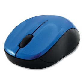 Verbatim VER99770 Silent Wireless Blue LED Mouse, 2.4 GHz Frequency/32.8 ft Wireless Range, Left/Right Hand Use, Blue