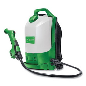 Victory Innovations VIVVP300ESK Professional Cordless Electrostatic Backpack Sprayer, 2.25 gal, 0.65" x 48" Hose, Green/Translucent White/Black