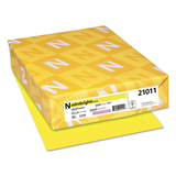 Neenah Paper WAU21011 Color Paper, 24lb, 8 1/2 X 11, Lift-Off Lemon, 500 Sheets