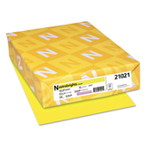 Neenah Paper WAU21021 Colored Card Stock, 65lb, 8 1/2 X 11, Lift-Off Lemon, 250 Sheets