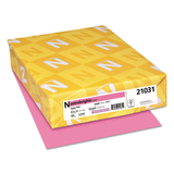 Neenah Paper WAU21031 Color Paper, 24lb, 8 1/2 X 11, Pulsar Pink, 500 Sheets