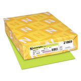 Neenah Paper WAU21869 Color Cardstock, 65 lb Cover Weight, 8.5 x 11, Vulcan Green, 250/Pack