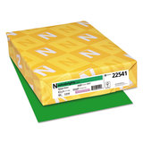 WAUSAU PAPERS WAU22541 Color Paper, 24lb, 8 1/2 X 11, Gamma Green, 500 Sheets
