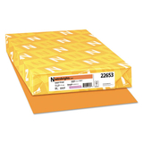 Neenah Paper WAU22653 Color Paper, 24 lb Bond Weight, 11 x 17, Cosmic Orange, 500/Ream