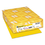 WAUSAU PAPERS WAU22731 Color Cardstock, 65 lb Cover Weight, 8.5 x 11, Solar Yellow, 250/Pack, Price/PK