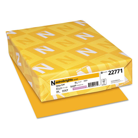 WAUSAU PAPERS WAU22771 Colored Card Stock, 65lb, 8 1/2 X 11, Galaxy Gold, 250 Sheets