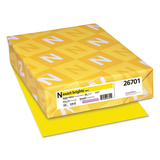 Neenah Paper WAU26701 Exact Brights Paper, 8 1/2 X 11, Bright Yellow, 50lb, 500 Sheets