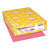 Neenah Paper WAU26741 Exact Brights Paper, 8 1/2 X 11, Bright Pink, 50lb, 500 Sheets