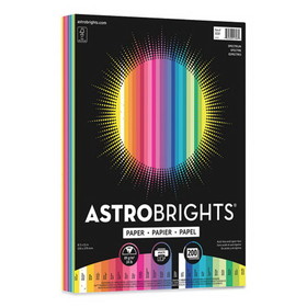 Astrobrights WAU91397 Color Paper - "Spectrum" Assortment, 24 lb Bond Weight, 8.5 x 11, 25 Assorted Spectrum Colors, 200/Pack