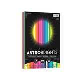 Astrobrights WAU91398 Color Cardstock, 65 lb Cover Weight, 8.5 x 11, Assorted Colors, 100/Pack